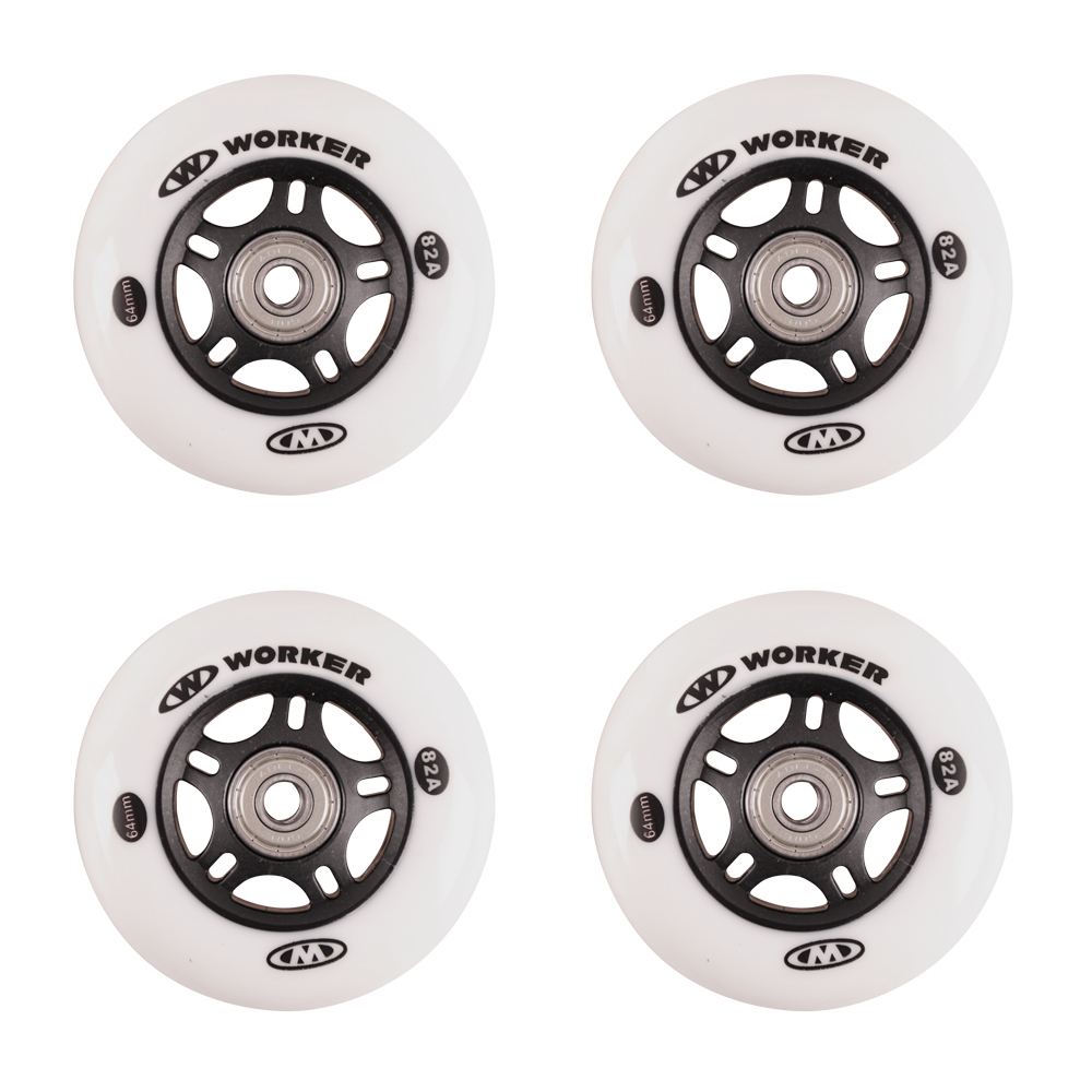Комплект резервни колела WORKER 64mm и лагери ABEC-5 Chrome